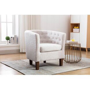 Beige best sale bucket chair